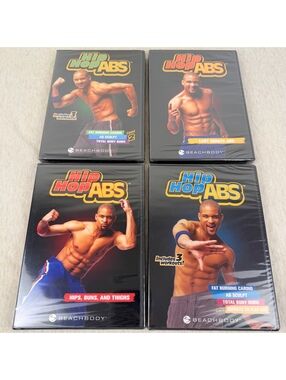 Shaun T Hip Hop Abs Beachbody 4 DVD Bundle NEW Factory Sealed